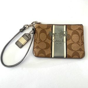 COACH Classic Brown Wristlet